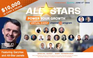 Headline guest GaryVee, hosts Kevin Lancaster and Matt Solomon, All-Star panelists