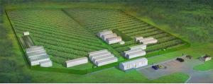 Rendering of Grow Space Orange's Cannabis Cultivation Site in Orange, MA