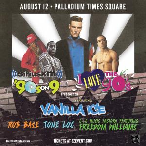 I Love The 90’s Tour with Vanilla Ice Heading to Palladium Times Square August 12