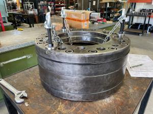 A large diameter EziTite Head Nut at Technofast’s warehouse in Queensland, as it is prepared for dispatch to a mining customer