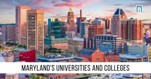 Baltimore, Maryland, skyline, colleges, image