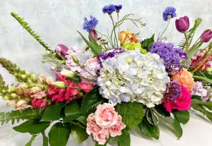 spring colors flower arrangement
