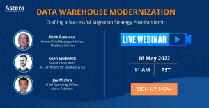 Astera Software to Host Live Panel Discussion on Data Warehouse Modernization