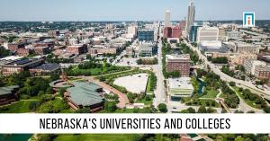 Omaha, Nebraska, skyline, colleges, image