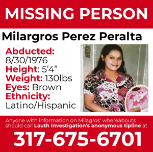 Missing Mother Milagros Peraulta