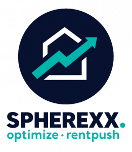 Round logo with Spherexx Optimize RentPush text