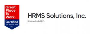 HRMS is certified as a Great Place to Work