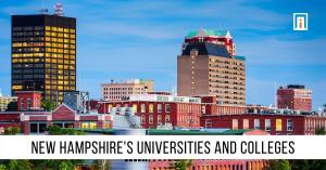 Manchester, New Hampshire, skyline, colleges, image