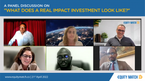 EquityMatch.co hosts a global webinar on Real impact investments changing the world of finance