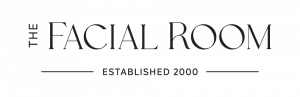The Facial Room logo. Fresh, organic skin care products delivered right to your door