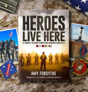'Heroes Live Here: A Tribute to Camp Pendleton Marines Since 9/11' is filled with more than 150 full-color photos of memorials and markers placed aboard Marine Corps Base Camp Pendleton with a detailed. The book includes a map showing several important monuments.