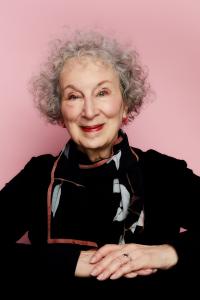 This image is of acclaimed Canadian writer Margaret Atwood, who is the author of more than 50 books of fiction, poetry, critical essays and graphic novels.  Her books include The Handmaid’s Tale, now an award-winning TV series.