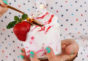 Whipnotic's Strawberry Swirled Whipped Cream