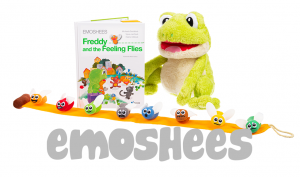 Emoshees Logo and Freddy the Frog