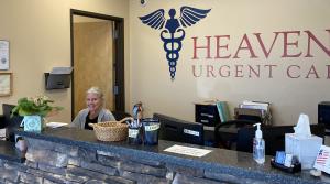 Heavens Urgent Care front desk and welcoming staff