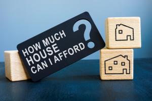 How much house can I afford question and small wooden cubes