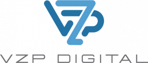The letters VZP, form a logo,  The words VZP DIGITAL are below