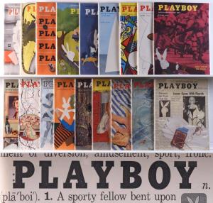 Collection of Playboy magazines, beginning with Vol. 1 issue 2 (Jan. 1954) and running through Vol 8 issue 8 (Aug. 1961), CGC 4.0 to 7.0 ($6,000).