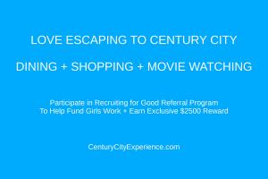 Sweet Reward Launches to Experience Century City Shopping Dining Movie Watching