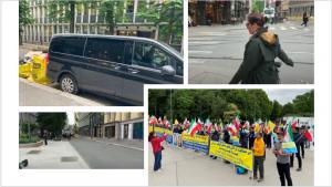 (Video) Iranian Resistance supporters in Oslo hold protest rally as regime diplomat visits Norway