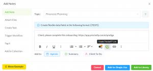 PreciseFP functionality embedded in Pulse360 for financial advisors