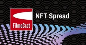 An emblem expressing dynamics of NFT film finance and distribution