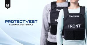 Teenage girl and young girl wearing the ProtectVest