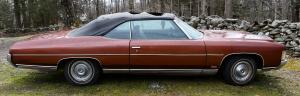A 1971 Chevrolet Impala convertible that had been sitting, undriven, in a heated garage for 30 years, sped off for $31,250. The car showed just 33,224 miles on the odometer.