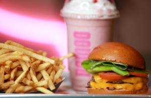 Nothing beats a nomoo plant-based burger and shake