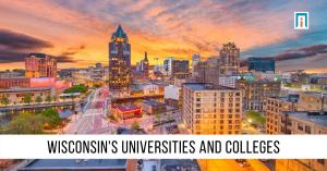 Milwaukee, Wisconsin, skyline, colleges, image