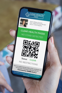 A Rending of the Future Clear Health Pass App