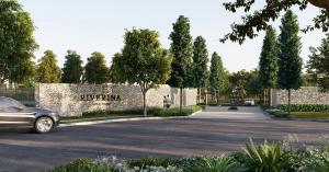 Artist impression of the gated entry to Riverina Gold Coast Estate