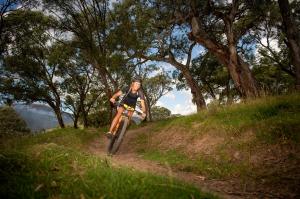 Flowing single track in Australia's iconic Snowy Mountains