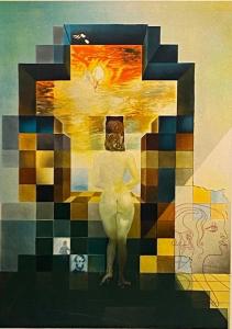 Lithograph with etching and embossing by Salvador Dali (Spanish, 1904-1989), titled Lincoln in Dalivision (1977), signed in pencil lower right and numbered (200/350) ($5,535).