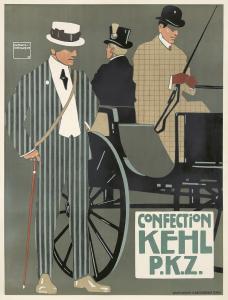 Ludwig Hohlwein, Confection Kehl / PKZ, 1908 (est: $20,000-$25,000).