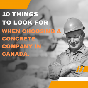 10 Things To Look For In a Concrete Company