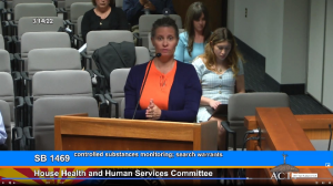 Barby Ingle, Testifying on SB1469 House Hearing