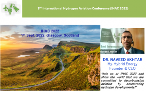 3rd International Hydrogen Aviation Conference (IHAC 2022), 1st September 2022, Glasgow: Agenda Released