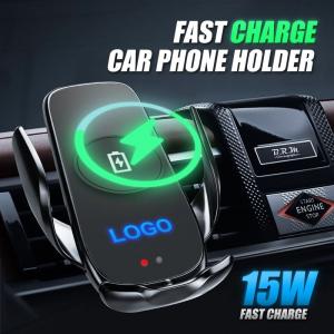 wireless custom logo  car phone mount