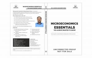A picture of the unreleased proof version of Vibrant Publishers’ Microeconomics Essentials