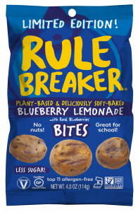 Just in time for summer, Rule Breaker Snacks Blueberry Lemonade Bites feature real blueberries along with the fresh, crisp goodness of lemonade in a delectable soft-baked treat.