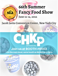 CHKP Foods exhibits innovative new brand at The Summer Fancy Food Show in New York City’s Jacob Javits Center