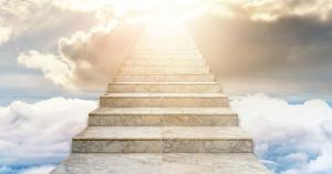 This is a photo of a stairway leading to heaven.