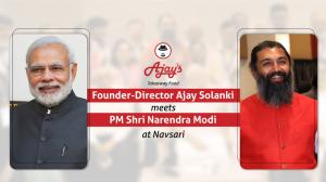 Founder-Director Ajay Solanki met PM Shri Narendra Modi at Navsari