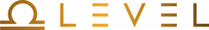 Gold gradient logo that reads LEVEL