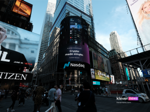 Klever showcases its blockchain ecosystem on a Time Square billboard