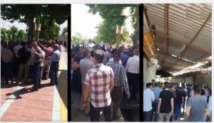 While the retirees and Social Security Organization pensioners held their protest on a weekly basis, this is the first time that they are rallying for several successive days. The protests are taking place despite heavy security measures by the regime.