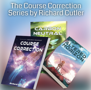 colorful book covers of the Course Correction book series