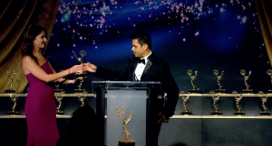 Jaswant receiving his first Emmy