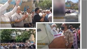 The protests are taking place despite heavy security measures by the regime and have continued for nearly two weeks. In Tehran, the pensioners were chanting, “No nation has seen so much injustice!”